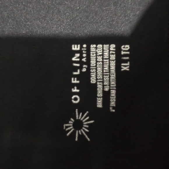 Aerie Offline Black Bike Shorts Sz XL 5" Inseam Lounge Gym Workout - Picture 2 of 2